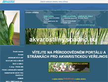Tablet Screenshot of akvarostliny.snadno.eu