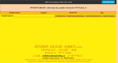 Desktop Screenshot of penziongracie.snadno.eu